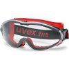 Uvex ULTRASONIC Pracovné okuliare číre Čierna-Červená