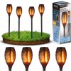 4x Solárna LED lampa POCHODNÁ efekt OHEŇ PLAMEŇ