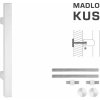 Madlo na dvere FT - MADLO kód K31 25x25 mm UN ks BIM - biela matná (FBO) | MP-KOVANIA.sk