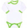 Dojčenské body New Baby so zeleným lemom Zelená 80 (9-12m)