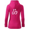Cyklista oslavuje šesťdesiatku (60) - Mikina dámska trendy zipper s kapucňou - XS ( Purpurová )
