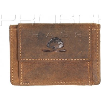 Kožená mini peňaženka Greenburry 1682-A-E-25 hnedá