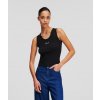 Karl Lagerfeld LOGO RIB TANK čierna