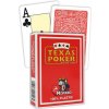 Modiano TEXAS PK JUMBO 100% plastové, červené