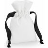 Westford Mill Pytel W121 s dárkovou stuhou bavlněný soft white/ S Bílá/černá