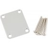 Fender 4-Bolt Vintage-Style Neck Plate, Chrome (No Logo)