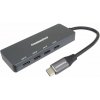 PremiumCord 5G SuperSpeed Hub USB-C na 4x USB 3.2 C Aluminum ku31hub10