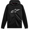 Mikina AGELESS ZIP HOODIE 3, ALPINESTARS (černá/bílá, vel. M)