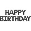 Fóliový nápis „HAPPY BIRTHDAY“ – čierny, 13 písmen, 40 cm PartyPal (Štýlový fóliový nápis „HAPPY BIRTHDAY“ v elegantnej čiernej farbe je dokonalou dekoráciou pre každú narodeninovú oslavu.)