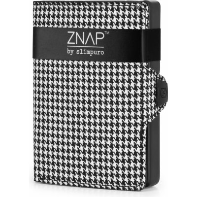 Slimpuro ZNAP Slim Wallet 12 kariet priehradka na mince ochrana RFID ZNAPHoundstBlack12