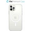 FixPremium - Silikónové s MagSafe iPhone 12 a 12 Pro, čiré