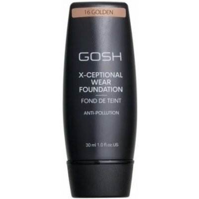 Gosh X-Ceptional Wear Foundation Dlhotrvajúci make-up dlhotrvajúca podkladová báza na tvár 16 Golden 30 ml