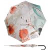 DOPPLER Carbonsteel Long AC Floral - dámský holový vystřelovací deštník vícebarevný 714865FL