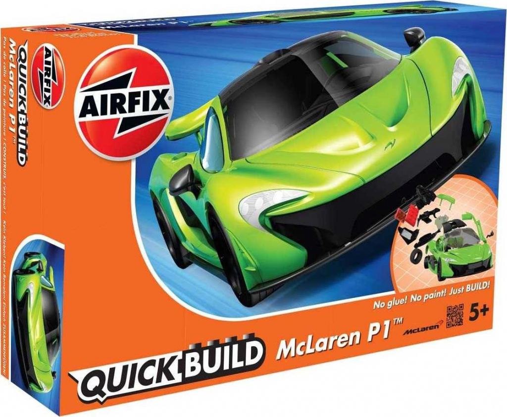 Airfix quick Build auto J6021 McLaren P1 zelená