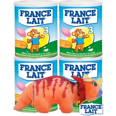 France Lait 3 + plyšové zvieratko 4 x 400 g