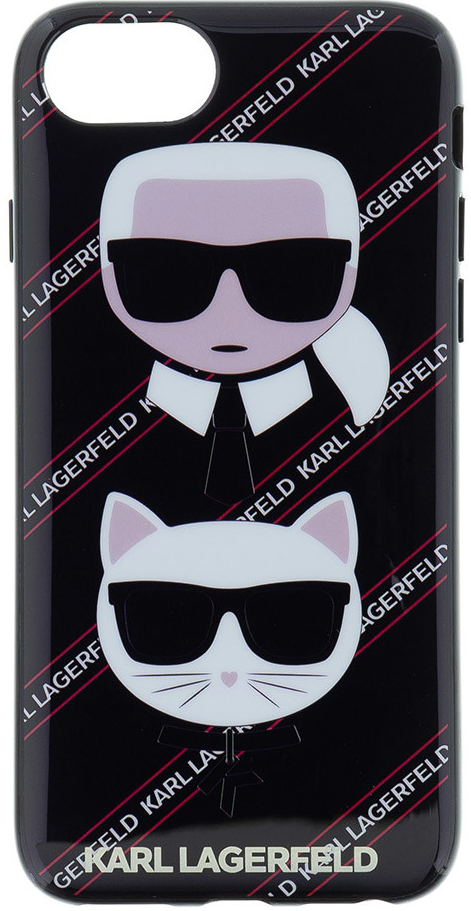 Karl Lagerfeld Karl Choupette Canvas TPU Case iPhone 7/8 čierne