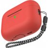 AhaStyle silikónový obal s pútkom pre AirPods Pro 2 - červený - možnosť vrátiť tovar ZADARMO do 30tich dní