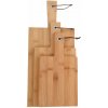 Excellent Houseware Koopman Sada dosiek na krájanie s bambusovou rukoväťou - 3 ks