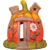 Dekorácia MagicHome Nature, Tekvica domček, terakota, 16,2x15x15,5 cm