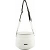 DIANA dámska crossbody koženková kabelka Biela