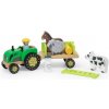 Viga Drevený traktor so zvieratkami