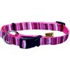 Obojok nylon prúžok ružový B&F 2,00 x 38-60 cm