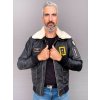 Max Original Leather Pánska kožená bunda 1953 FUR camel/black (3XL 58-60) - Camel/black - 3XL