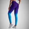 Legínovo Push-up legíny fialovo-modré ombré