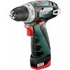 Metabo PowerMaxx BS Basic - Vŕtačka/skrutkovač - akumulátorový - 2 rýchlosti - skľučovadlo 10 mm - 34 N-m - 2 batérie - 12 V (600984500)