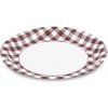 Papierový tanier plytký 23cm KARO bal.