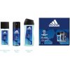 Adidas UEFA Champions League Dare Edition VI dezodorant sklo 75 ml + sprchový gél 250 ml + deospray 150 ml darčeková sada