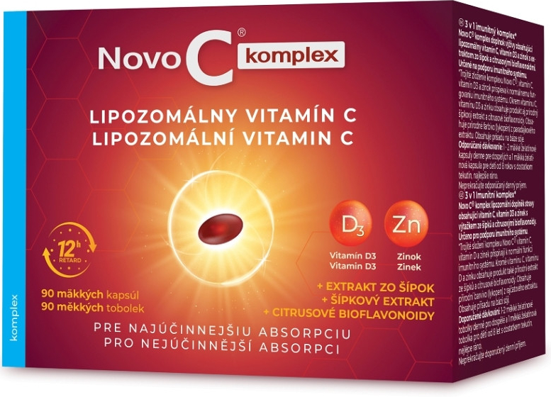 Novo C Komplex Lipozomálny vitamín C s vitamínom D3 a zinkom 90 kapsúl od  22,5 € - Heureka.sk
