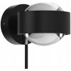 Top Light Puk Mini Wall+, šošovky G9 číre, čierne matné/chrómové