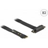 Delock Adaptér M.2 kľúč M na PCIe x4 NVMe, pravouhlý, s káblom dĺžky 20 cm