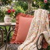 Eurofirany Hebká deka SIONA kvetovaná ružová Polyester 150x200 cm - možnosť úpravy rozmeru