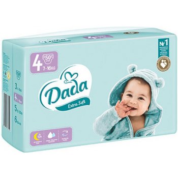 Dada Extra soft 4 7-16 kg 50 ks od 7,6 € - Heureka.sk
