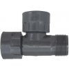 Rain Holendrová T-spojka 1“ vonkajší / vnútorný závit 2x (PVC)