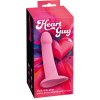 You2Toys Heart Guy Pink model so srdiečkovou prísavkou, silikón, 19 cm