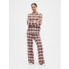 ! ! GAP Pyjama flannel pants Women's čierna krémová červená S GAP