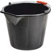 Vedro ReCycled® STRONG 15 lit., stavebné, s výlevkou, extra silné, plastový úchyt, čierne