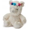 Albi Hřejivý plyšák Lama bílá s čelenkou 35 cm 750 g