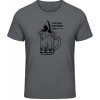 Akciové Gildan Soft-Style Tričko - Pivo pre vyvolených - Dark Heather - XL - Pánske