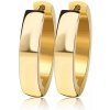 Oceľové Náušnice kruhy Elegant Zlaté - 16 mm