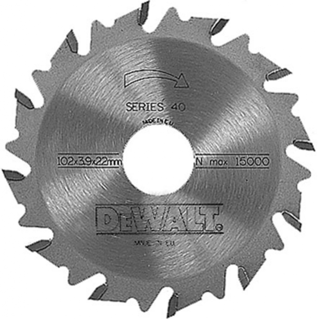 DeWalt DT1306 Kotúč drážkovací 105x22mm /12 Z pre lamelovaciu frézu DW682K