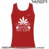 Tielko RANGER® - CANNABIS SAVED MY LIFE XL Červená