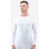GINA Pánske bambusové tričko s dlhým rukávom | 78003P - biela, XXXL