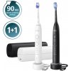 Philips Sonicare 7100 1+1 Black and White Sonická zubná kefka
