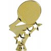 F277/G - Figúrka plast. stolný tenis zlatá H-11cm - 11 cm,Výška (cm)