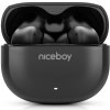 Niceboy | Niceboy Pins 4 - Bezdrôtové slúchadlá s ANC, 400 mAh + 2x 50 mAh, IPX4, čierne | NB0078