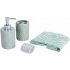 EXCELLENT EXCELLENT Súprava doplnkov do kúpeľne DOLOMITE 4 ks zelená KO-CY2210530zele (KO-CY2210530zele)